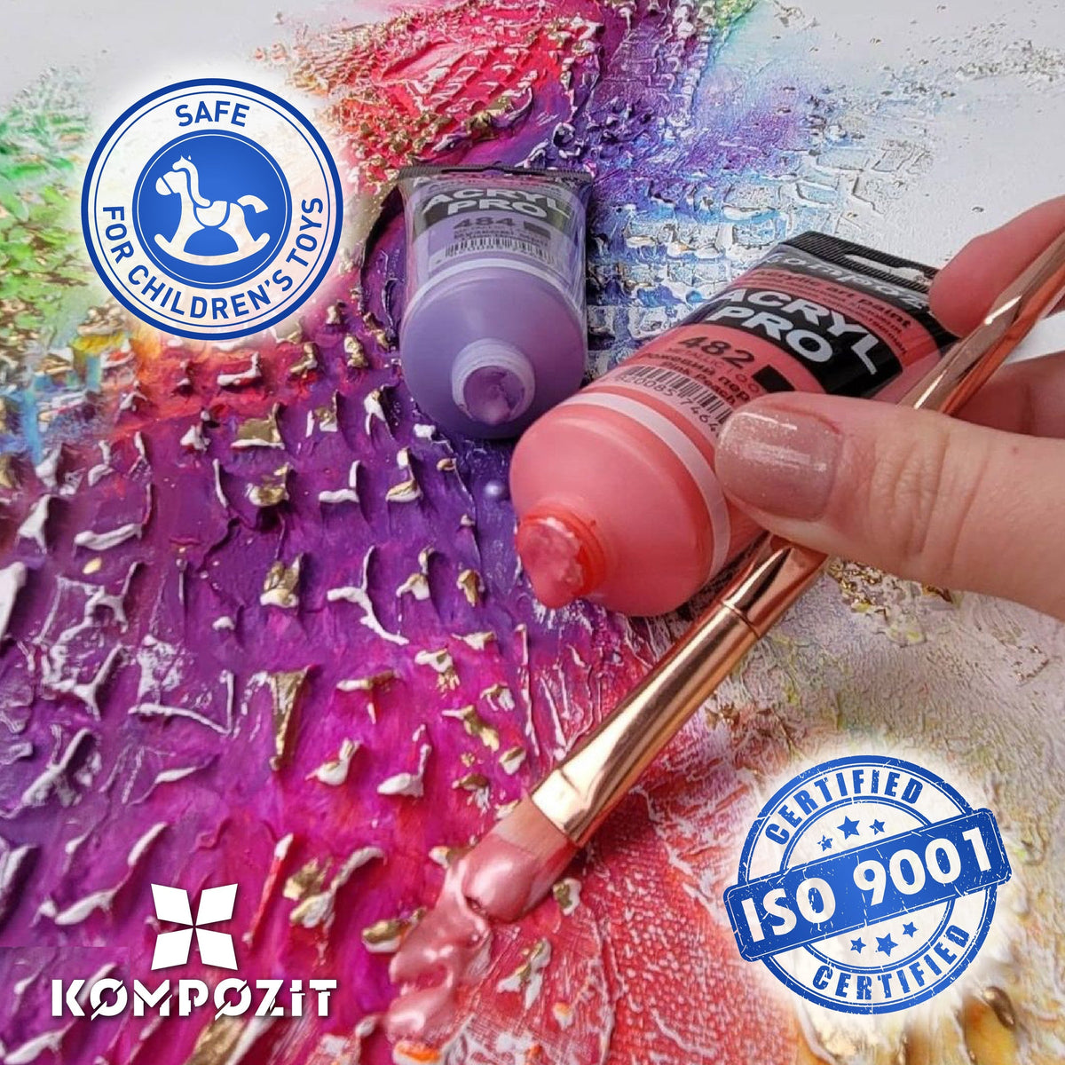 Kovinska akrilna barva ACRYL PRO ART Kompozit 75 ml