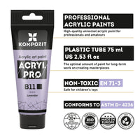 Pastelna akrilna barva ACRYL PRO ART Kompozit 75 ml