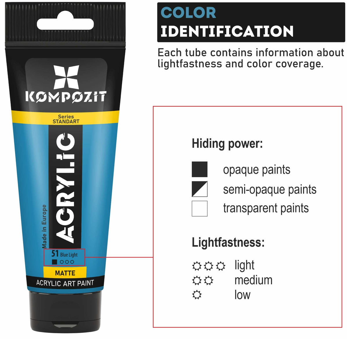 Akrilna barva Kompozit STANDART Fluorescent 75 ml