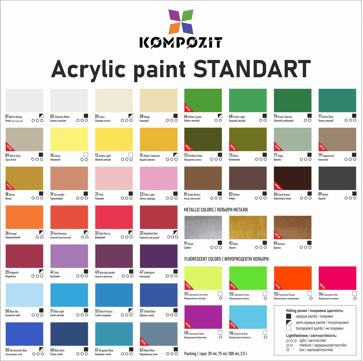STANDART Kompozit akrilna barva