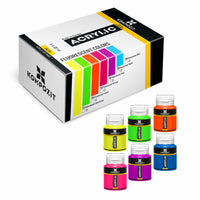 Set akrilnih barv Kompozit STANDART Fluorescent 6 x 20 ml