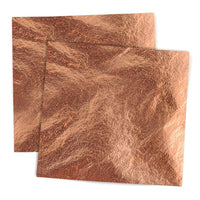 Kovinske folije bakrene 14x14 cm / 25 listov