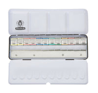 Kovinski akvarelni set Schmincke HORADAM, 12 x 1/2 posodice z dodatnim prostorom