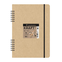 Kraft skicirni blok CLAIREFONTAINE 115 g/m² A5 – A4 - 80 listov