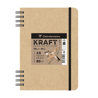 Kraft skicirni blok CLAIREFONTAINE 115 g/m² A5 – A4 - 80 listov