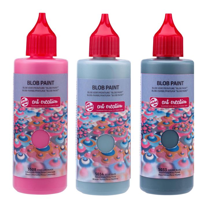 Kreativni set Art Creation Blob Paint roza 3 x 80 ml – pogled 3