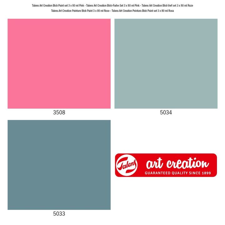 Kreativni set Art Creation Blob Paint roza 3 x 80 ml – pogled 4