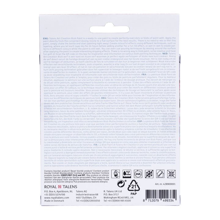 Kreativni set Art Creation Blob Paint roza 3 x 80 ml – pogled 5