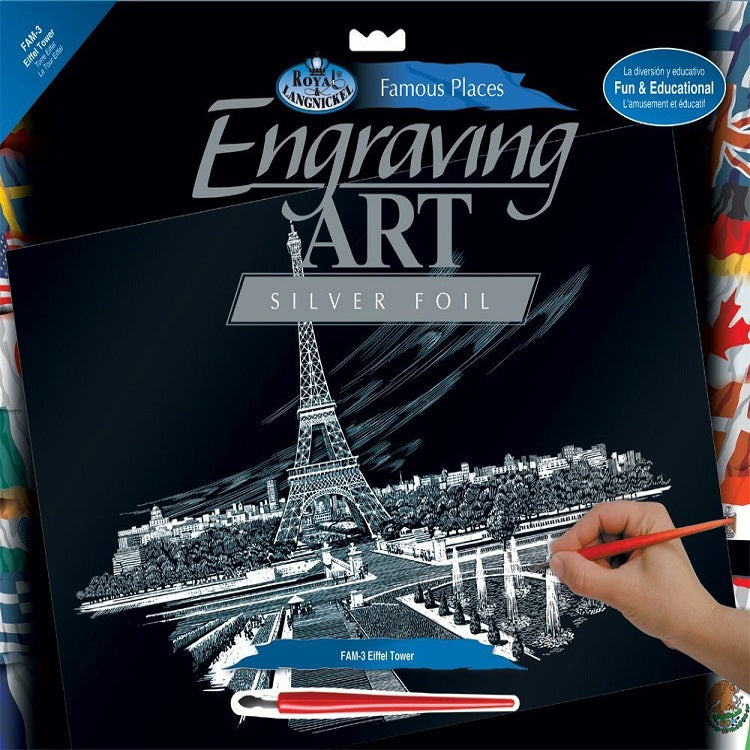 Kreativni set za graviranje A3 - Paris