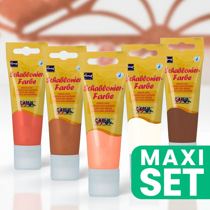 KREUL Set barv za šablone - topli odtenki