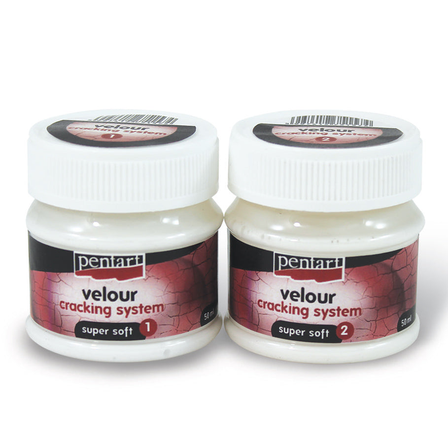 Lak z efektom razpoke in pliša Super Soft - 50 ml + 50 ml