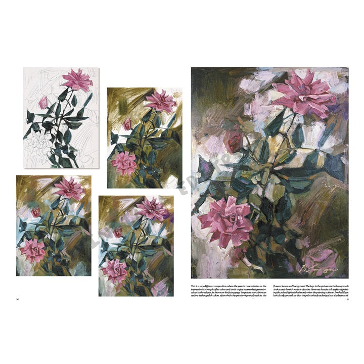 Leonardo Collection 21 Flowers Drawing Book – pogled 5