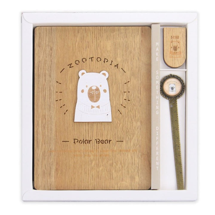 Lesena beležnica Polar Bear 130 x 185 mm - 128 listov