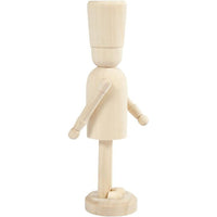 Lesena figurica za dekoracijo - Hrestač 18 cm — slika 1