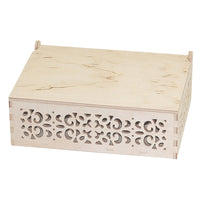 Lesena škatla izrezbarjena 232x172x82 mm