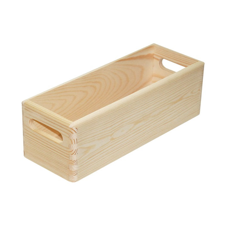 Lesena škatla lonček 35x13x12 cm