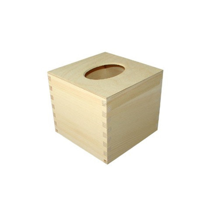 Lesena škatla za serviete - kocke