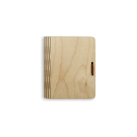 Lesena škatlica za vizitke, 11 x 2,5 cm – dvojni, 15,5