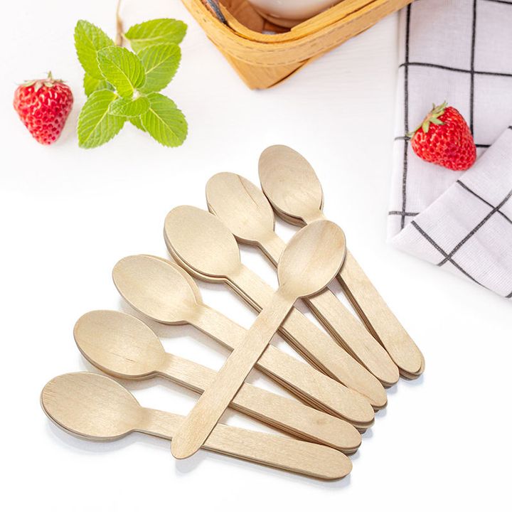 Lesena žlica 10 cm – pogled 3