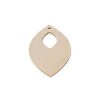 Leseni izdelki za izdelavo nakita - list 5.5 cm