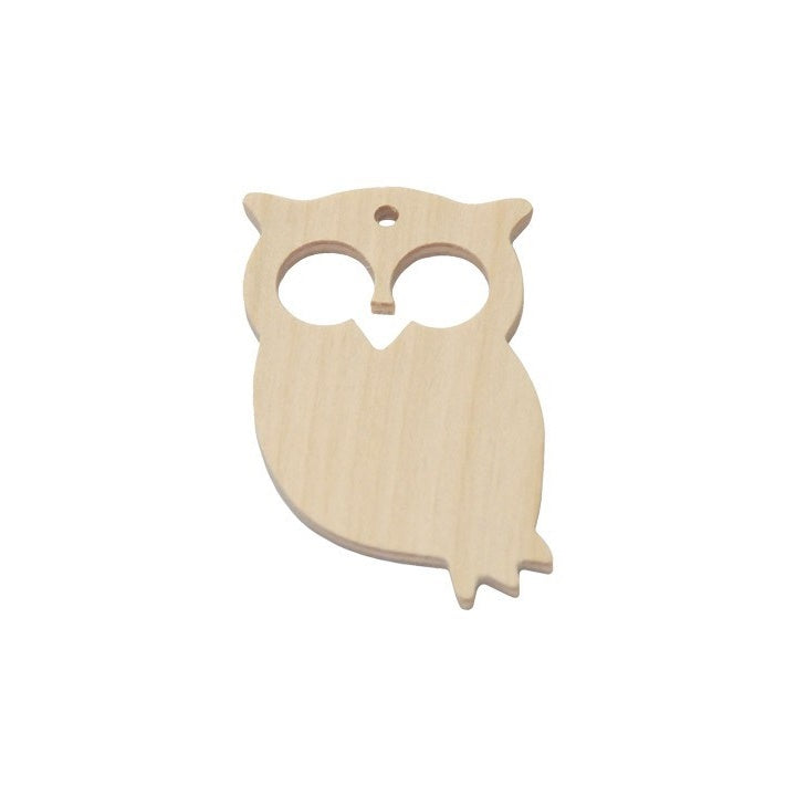 Leseni izdelki za izdelavo nakita - sova 6 cm