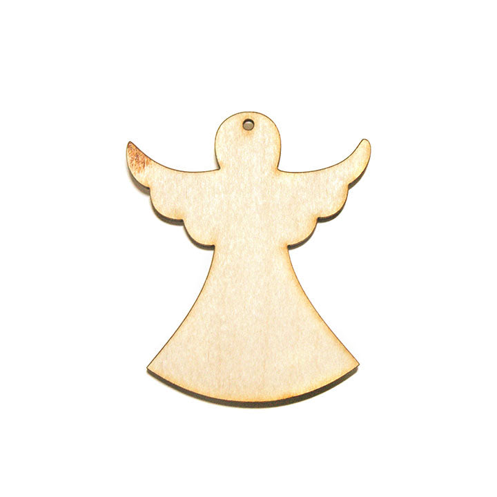 Leseni okraski za decoupage za obešanje - Angel