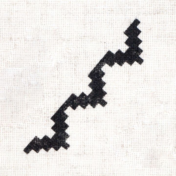 Leseni žig ROSA TALENT št. 6 Geometrija 7,5x1,5 cm – pogled 2