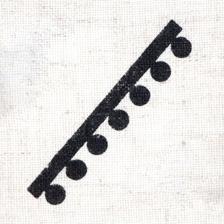 Leseni žig ROSA TALENT št. 8 Geometrija 7x1,2 cm – pogled 2