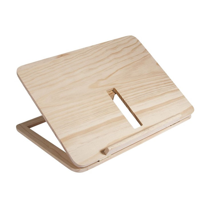 Leseno stojalo za tablico in knjigo 28 x 21 x 3.4 cm