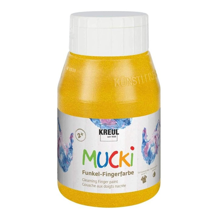 Bleščeče otroške prstne barve MUCKI 500 ml – zlati zaklad