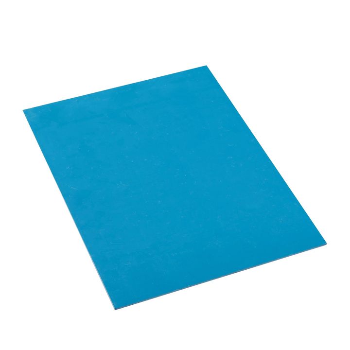 Linoleum modra mehka 23 x 30 cm – pogled 2
