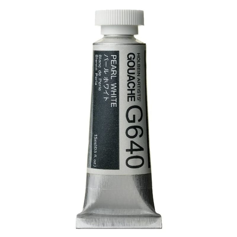 Profesionálne gvašové farby Holbein Artists 15 ml  | metalické odtiene
