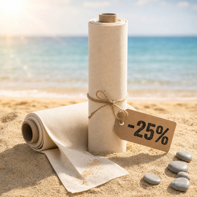 Maliarske plátno na rolke ECO na pláži so zľavou -25%