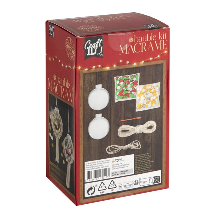 Macrame Bauble Kit XMAS – pogled 2