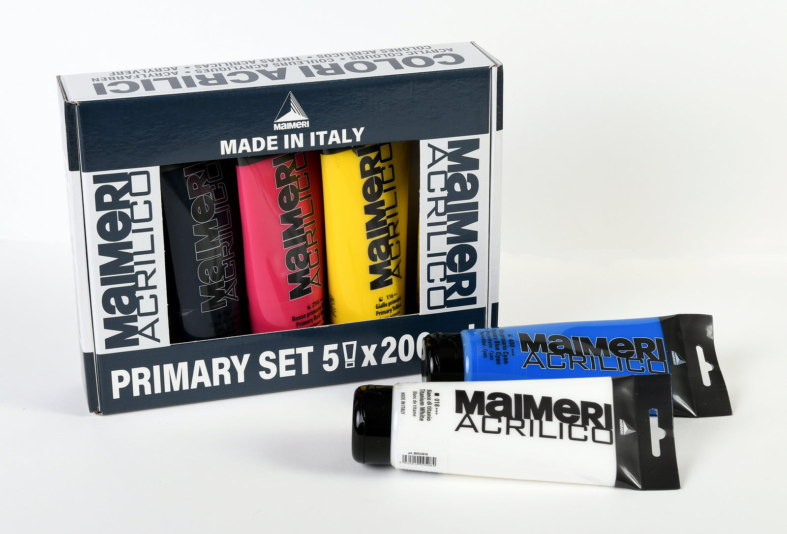 Maimeri Acrilico set akrilnih barv Primary 200 ml