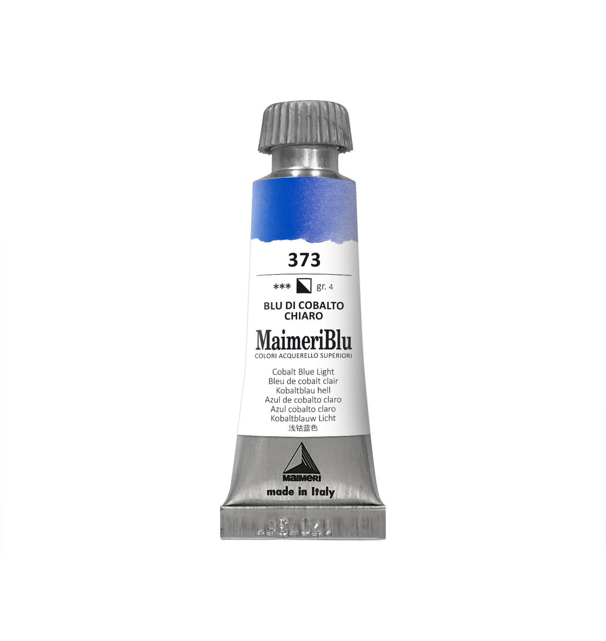 Profesionalna akvarelna barva MAIMERI Maimeri Blu 12 ml – Kobaltno modra svetla