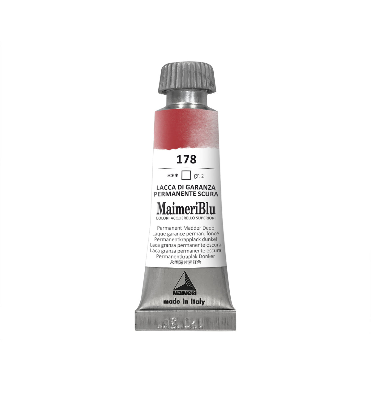 Profesionalna akvarelna barva MAIMERI Maimeri Blu 12 ml – Temni permanentni kraplak