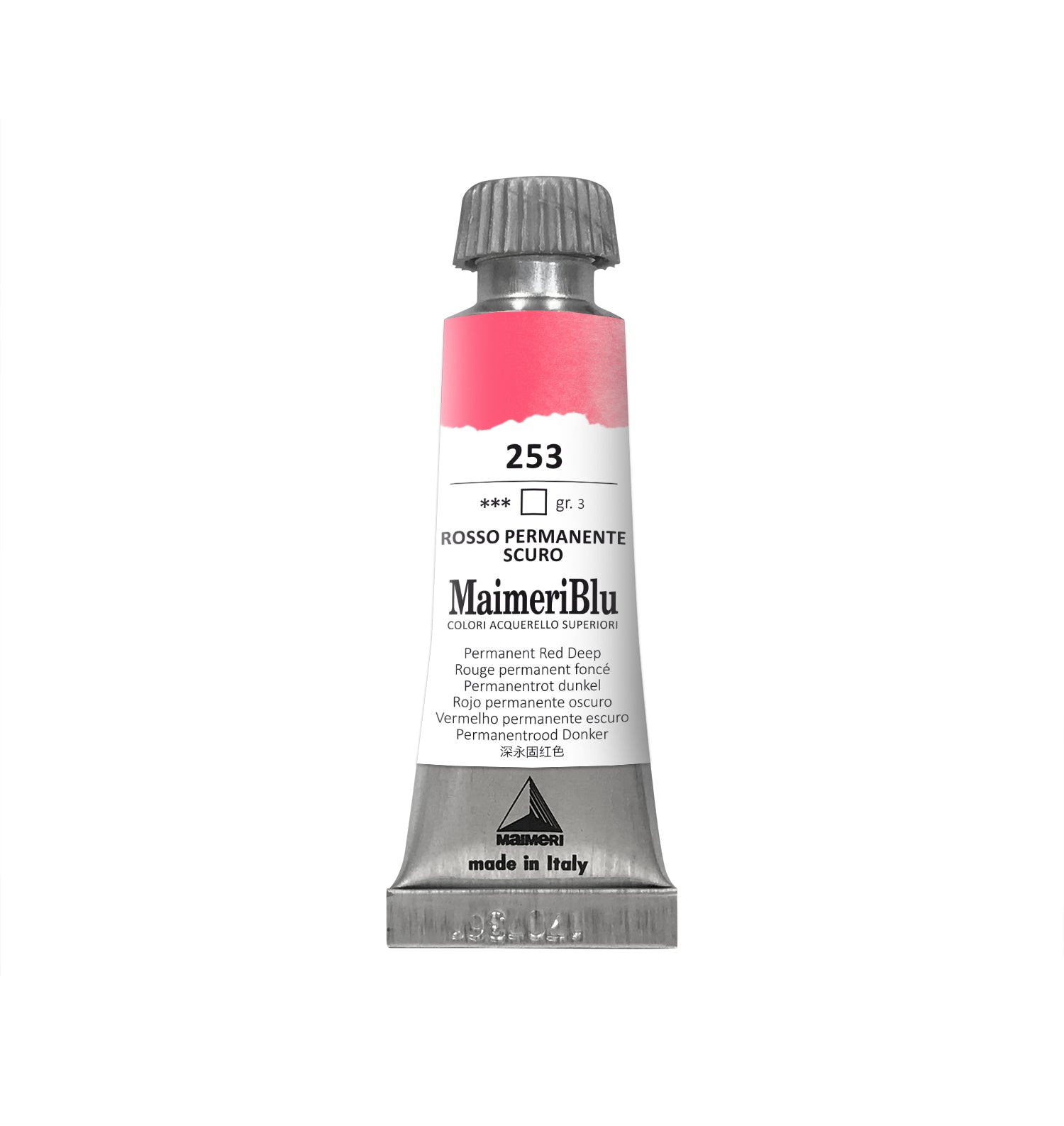 Profesionalna akvarelna barva MAIMERI Maimeri Blu 12 ml – Temna permanentno rdeča