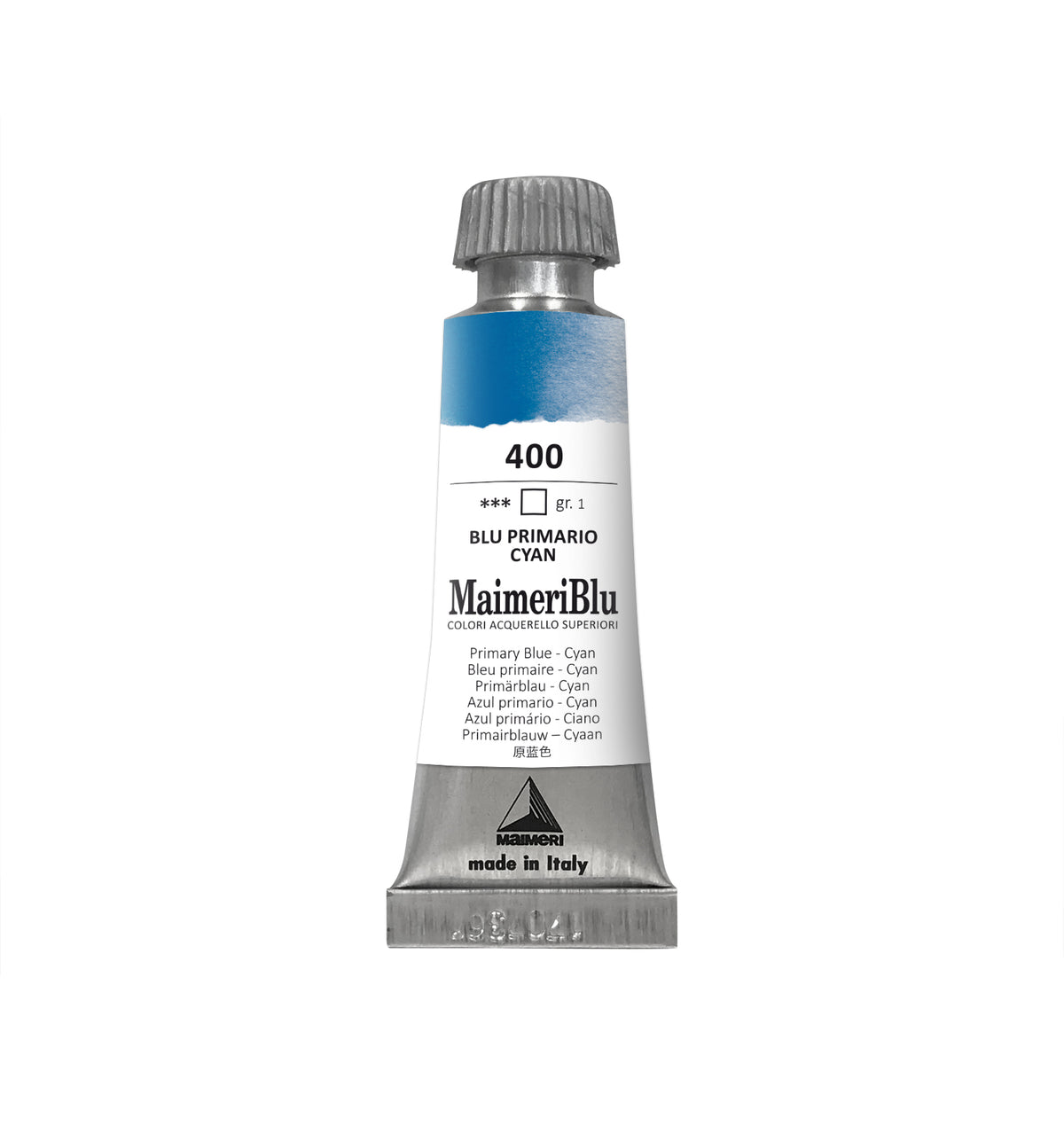 Profesionalna akvarelna barva MAIMERI Maimeri Blu 12 ml – Primarno cian modra
