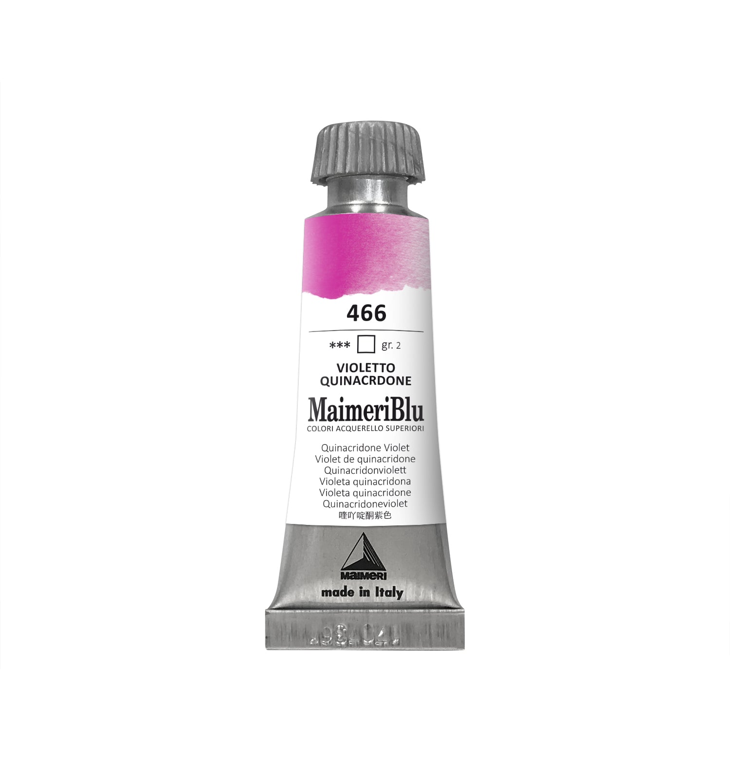 Profesionalna akvarelna barva MAIMERI Maimeri Blu 12 ml – Kinakridon vijolična