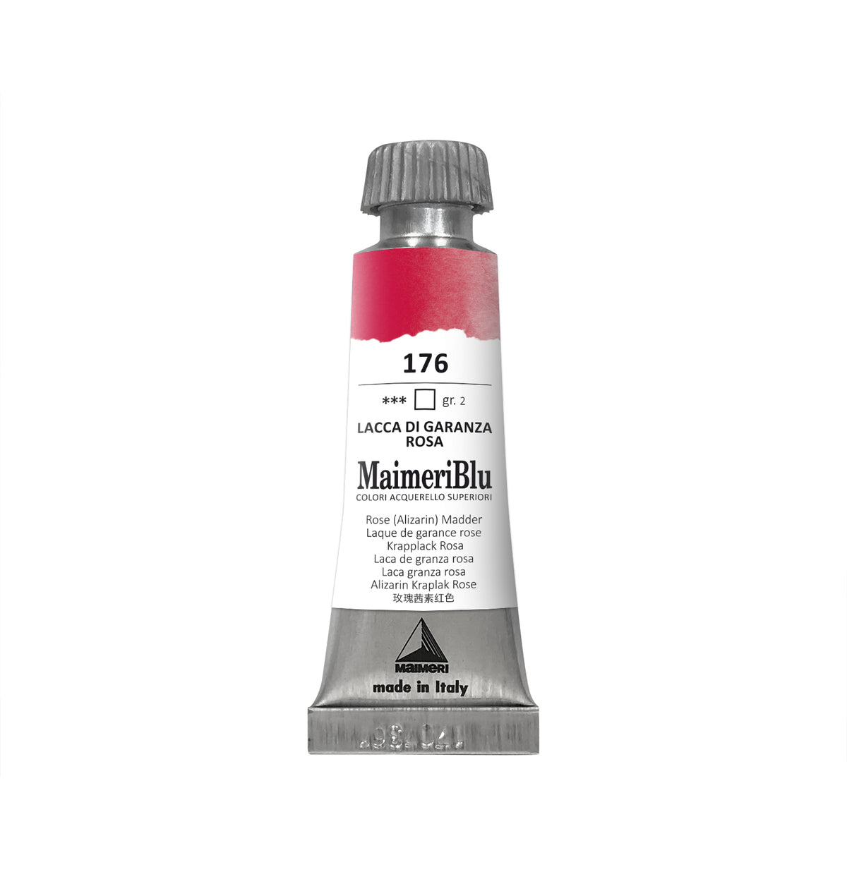 Profesionalna akvarelna barva MAIMERI Maimeri Blu 12 ml – Alizarin kraplak roza