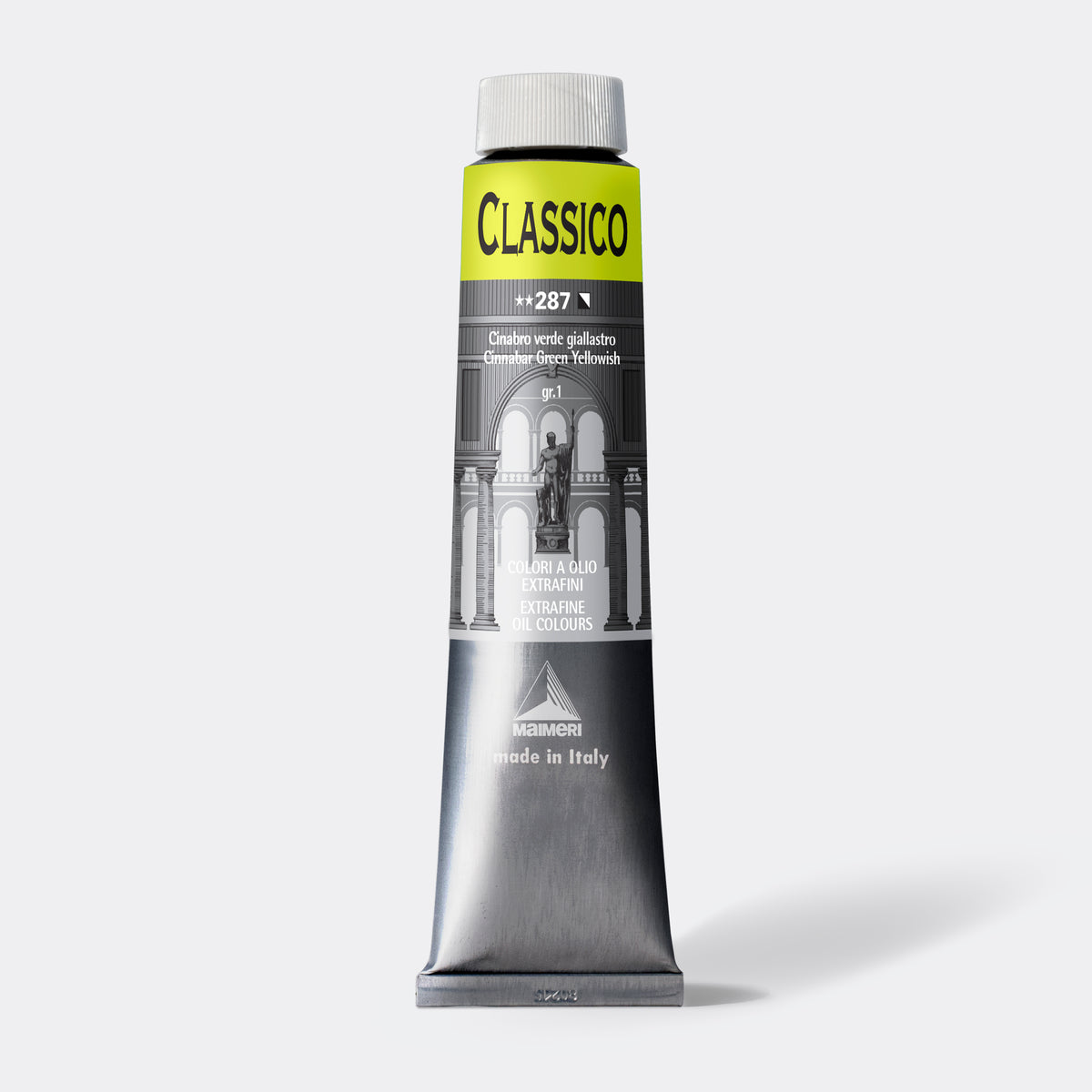 Fina oljna barva Maimeri Classico 200 ml – Cinobersko zeleno rumena