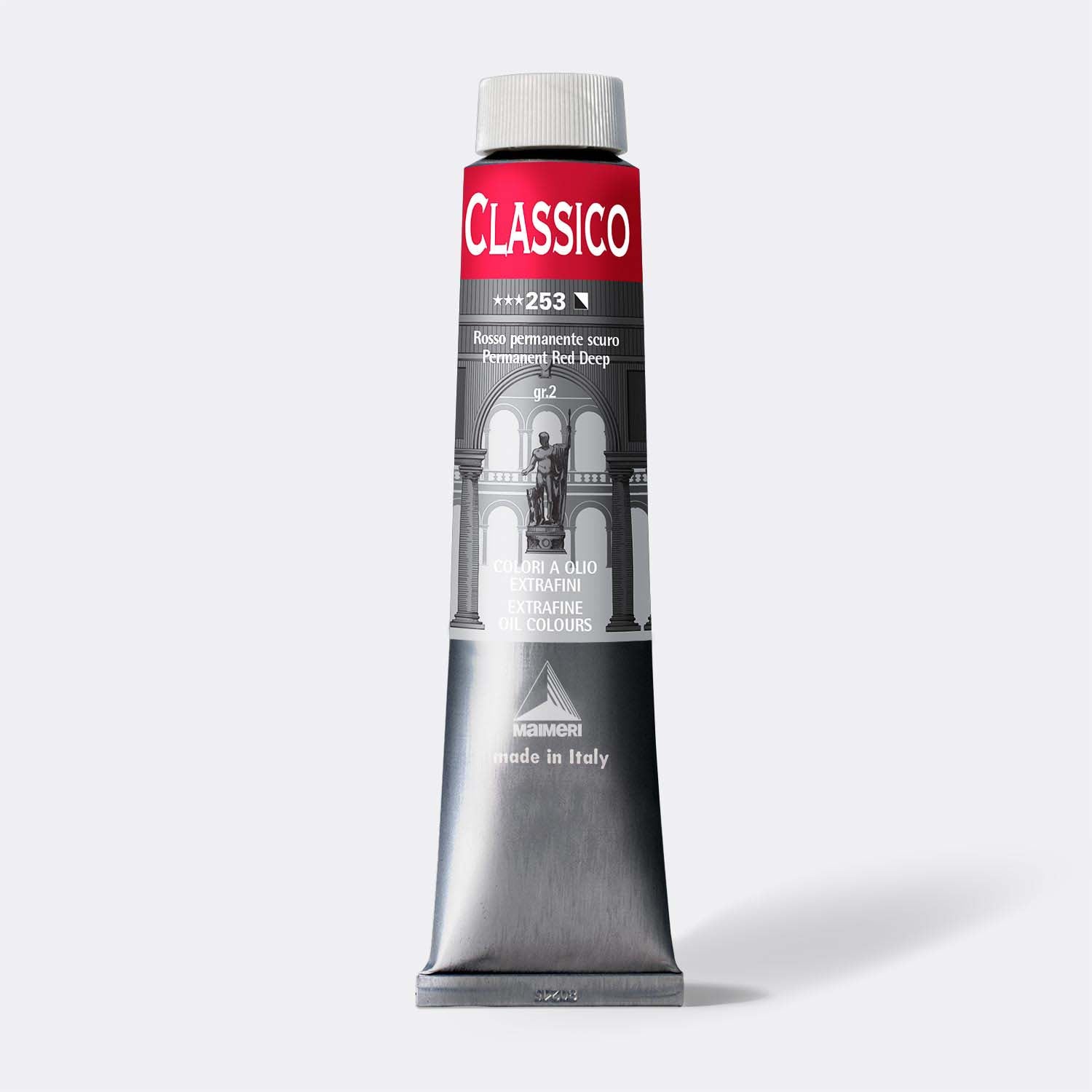 Fina oljna barva Maimeri Classico 200 ml – Permanentna rdeča temna