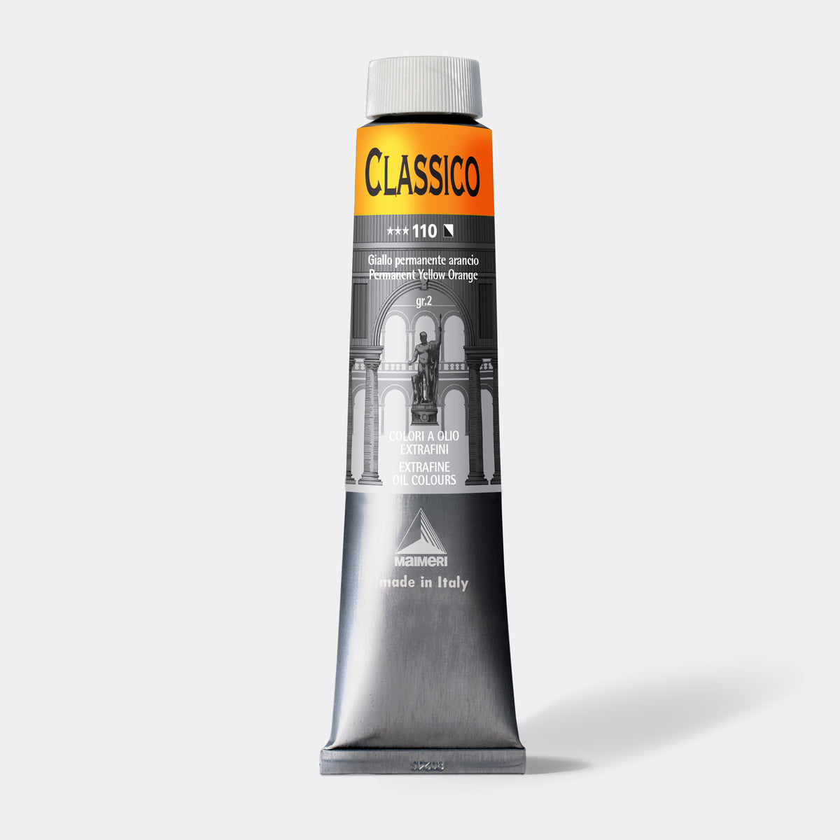 Fina oljna barva Maimeri Classico 200 ml – Permanentno rumeno oranžna