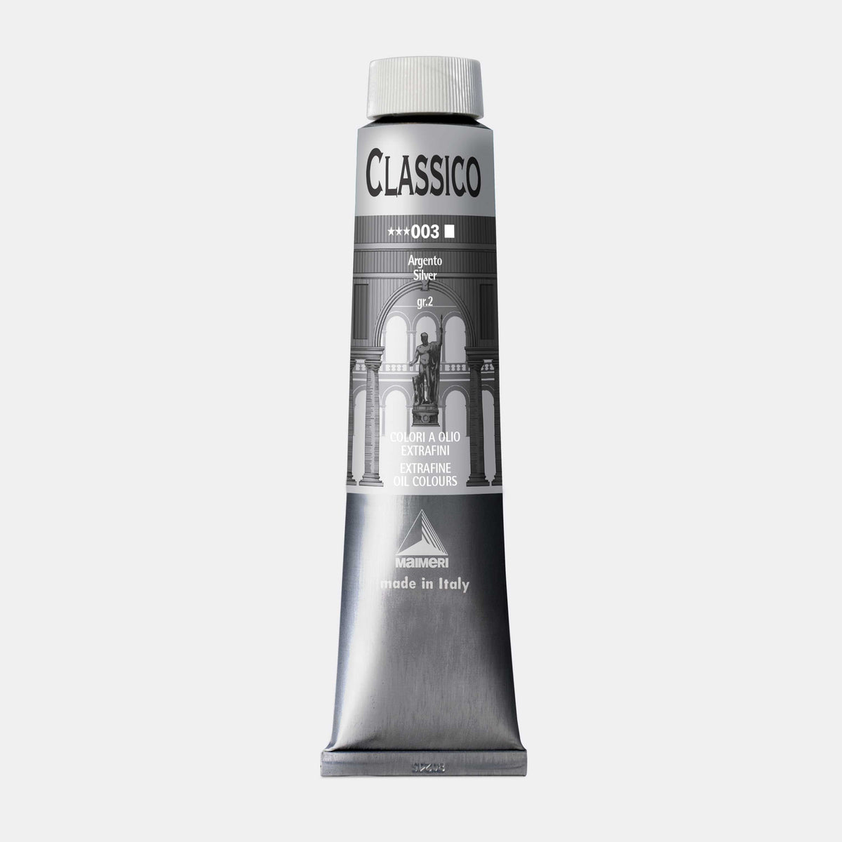 Fina oljna barva Maimeri Classico 200 ml – Srebrna
