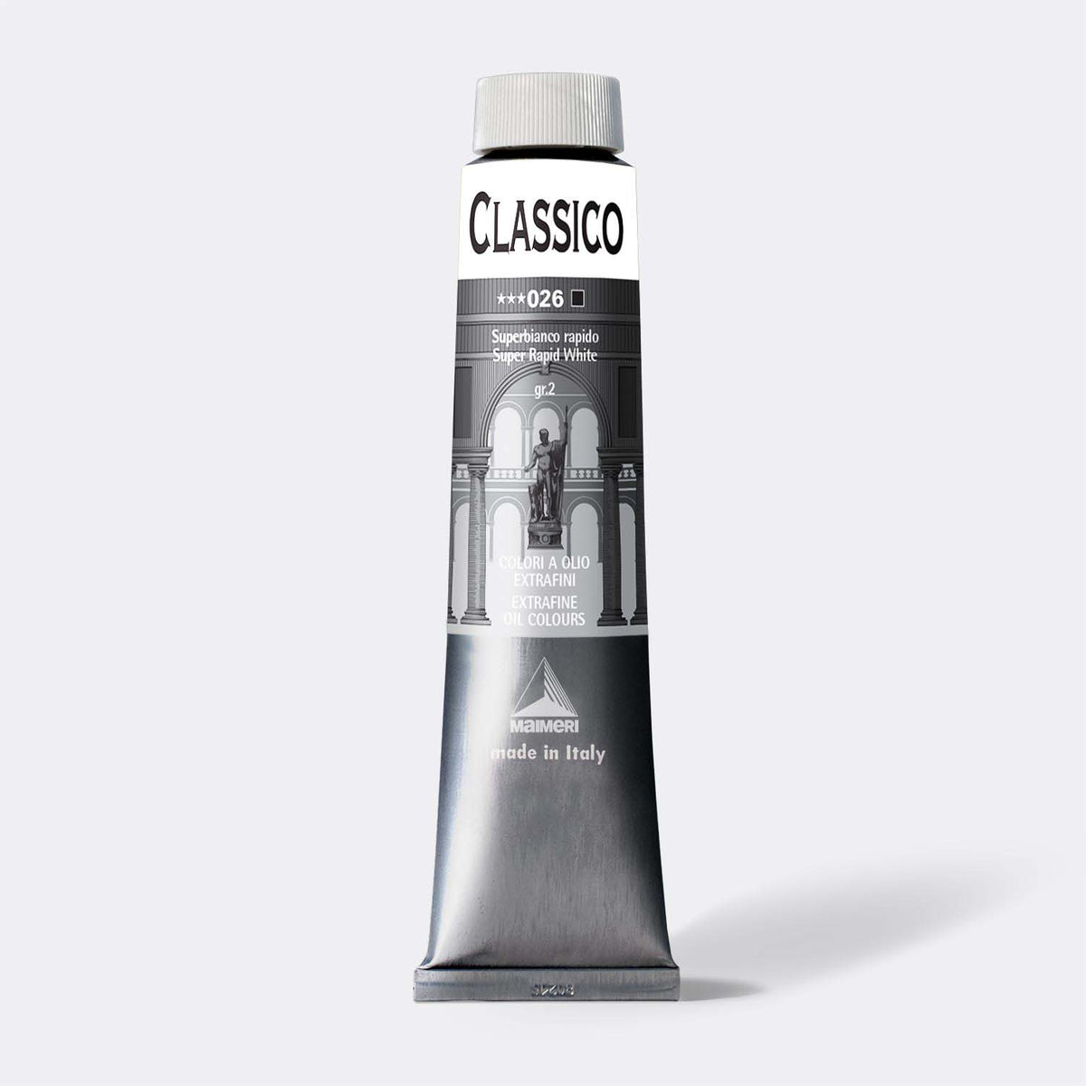 Fina oljna barva Maimeri Classico 200 ml – Super hitra bela