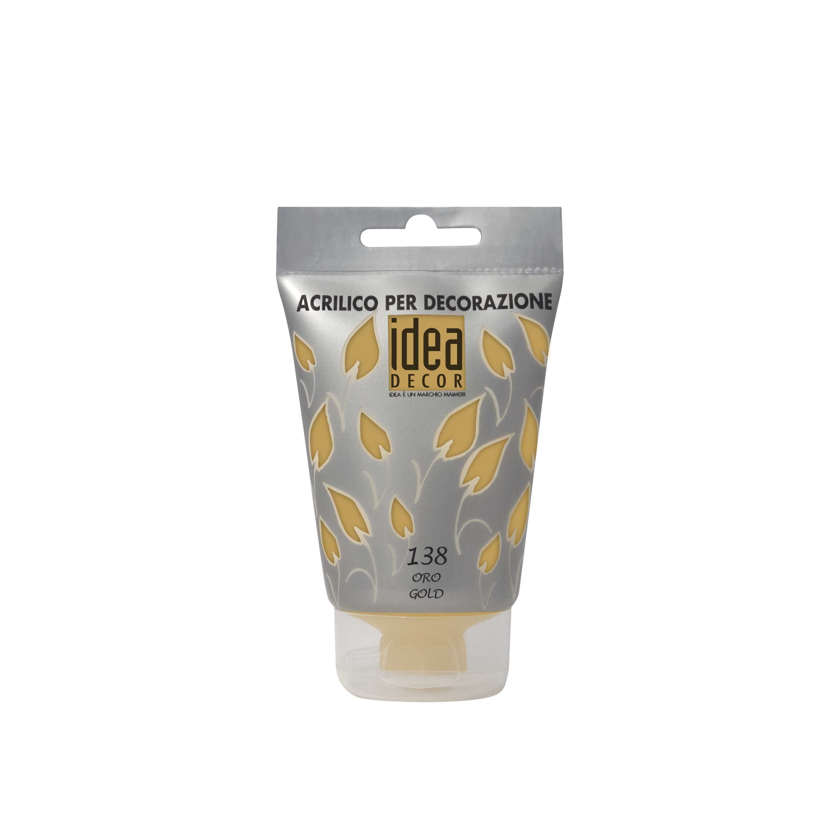 Dekorativne akrilne barve MAIMERI Idea Decor 110 ml – Zlata
