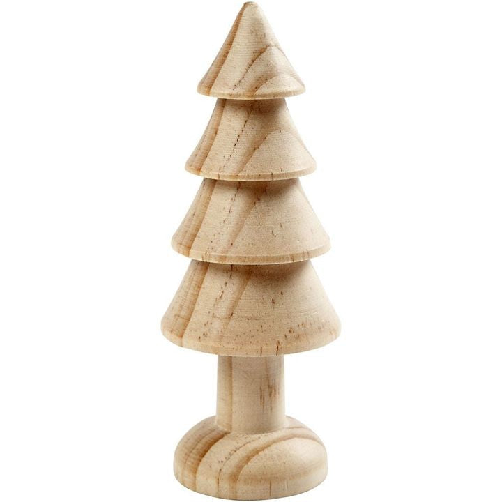 Majhna lesena božična smrečica 10 cm