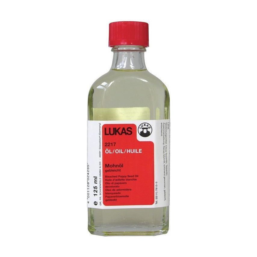 Makovo olje LUKAS za oljne barve 125 ml
