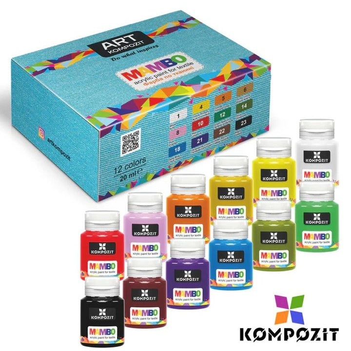 MAMBO Kompozit komplet barv za tekstil in usnje